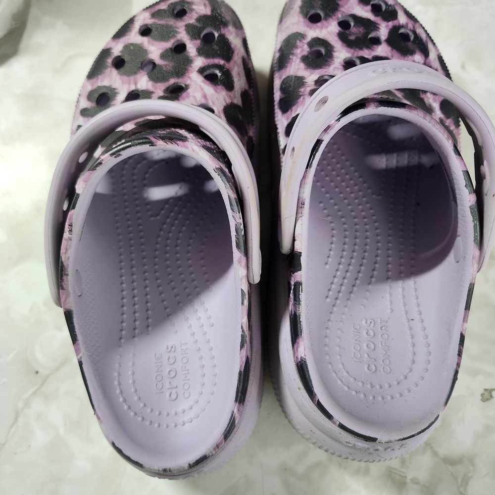 Crocs Kids' Pink and Black Clogs